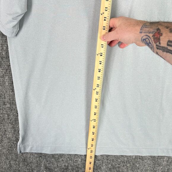 FootJoy Polo Shirt Mens XL Gray Golf Performance Tech Hilton-Head Clubhouse Fair - Picture 7 of 8